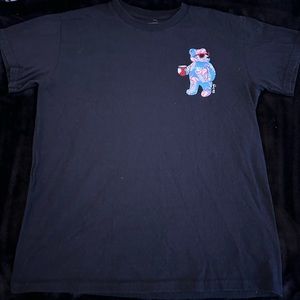Riot Society Flamingo Bear Black Tee Size Mens Small